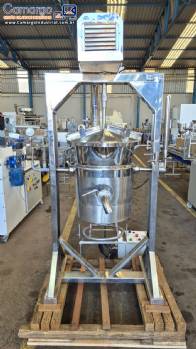Tacho cozinhador em a�o inox basculante com aquecimento a g�s 50 litros Max Machine para doces geleias molhos
