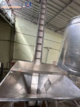 Elevador posicionador alimentador girafa em a�o inox de tampas IMSB