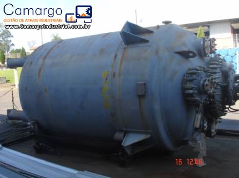 Reator vitrificado encamisado vidroTaiji 10.000 litros
