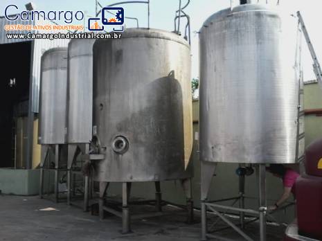 Tanque em a�o inox APV