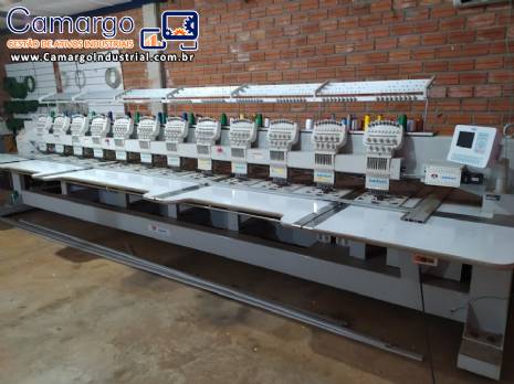 Maquina de bordar 12 cabe�as Sansei